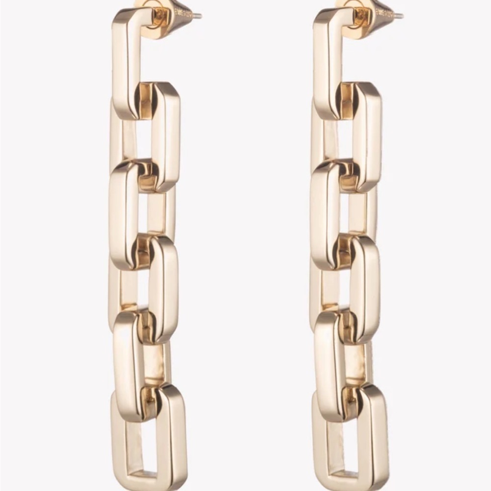 EDDIE BORGO 12kp supra link drop earrings - Picture 3 of 5